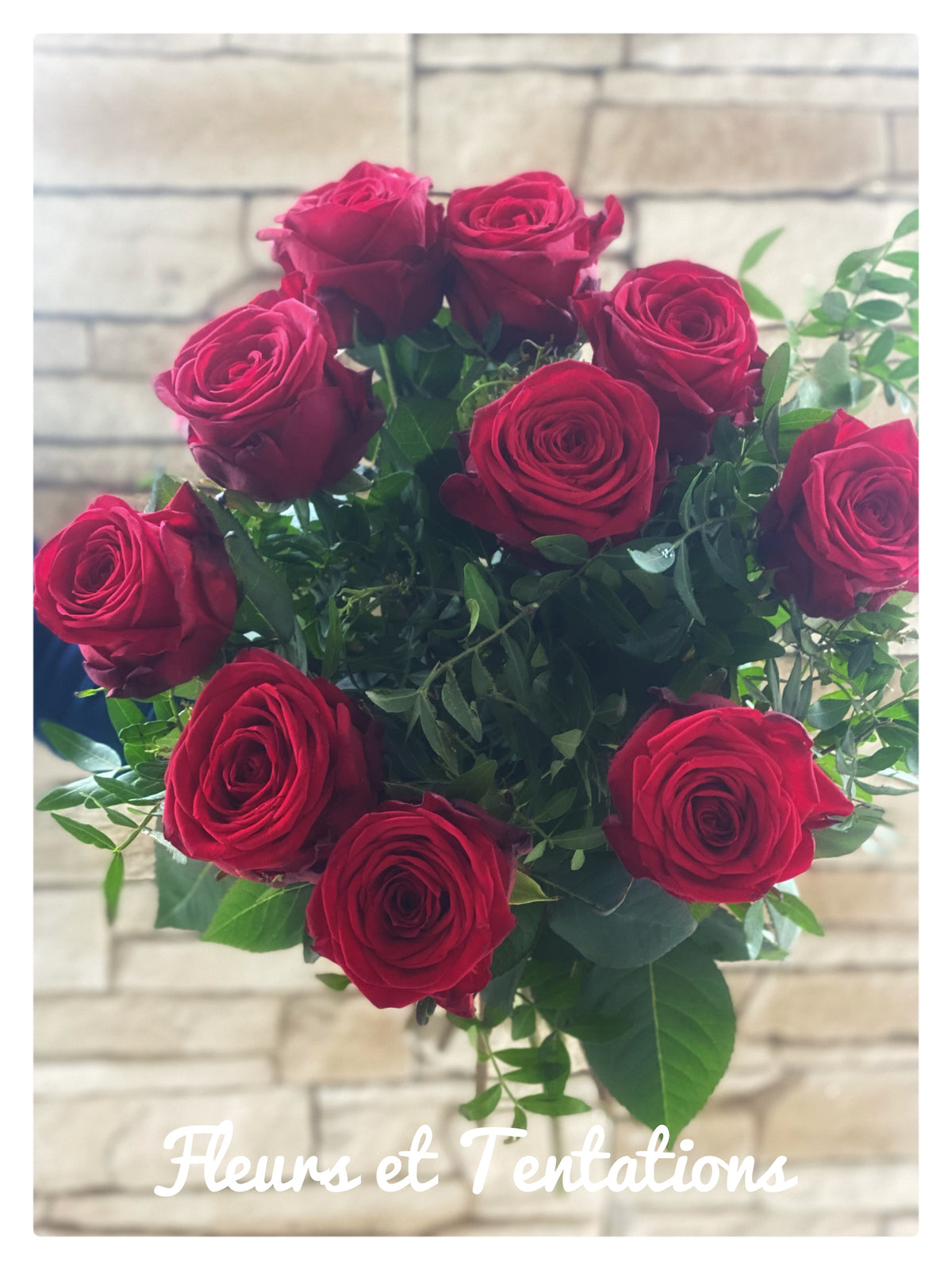 Bouquet de Roses rouges - Fleurs & tentations